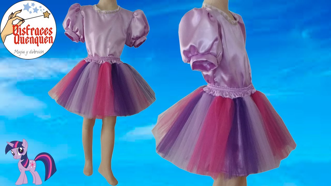 DIY. Disfraz de Twilight Sparkle ❤ Como hacer este disfraz con tutú de My  Little Pony para niña. - YouTube