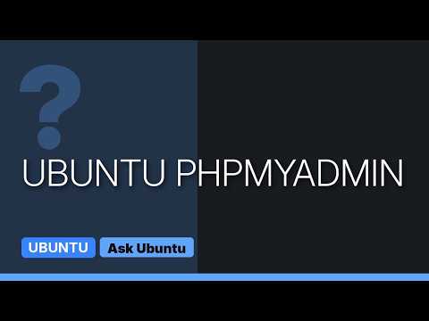 Ubuntu: PHPMyAdmin bug?