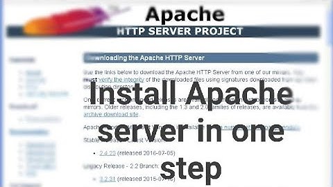 How to install Apache server in 1 step only !! Very easy !! (Hindi)