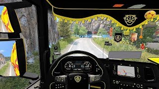 ETS2 (v1.31) - New Generation Scania R580 V8 Open Pipe Sound [Combo Skin]   Interior