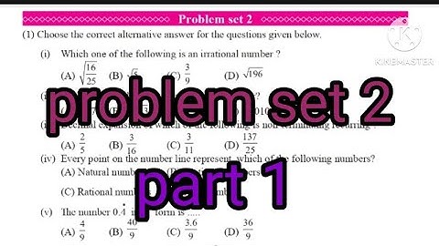 problem set 2 | 9th maths 1| chapter 2 Real numbers | Maharashtra state board   #class9th