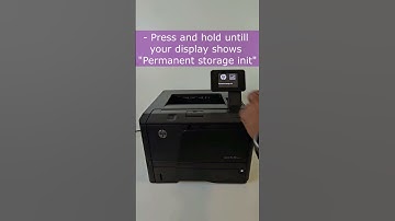 HP LaserJet Pro 400 - Factory Reset and Printing a Demo page in 51 Seconds