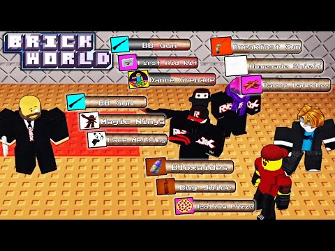 Roblox BRICK WORLD is so FNAF WORLD - YouTube