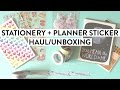 Stationery + Planner Sticker Haul | Recent Purchases and Unboxing a Yozo Craft Order