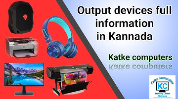 output device information in Kannada