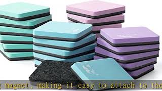 Mr. Pen- Mini Dry Erase Eraser, 24 Pack, Pastel Colors, Magnetic Dry Eraser, Whiteboard Eraser, Dry