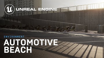 Automotive Beach Scene Environment | Unreal Engine 5