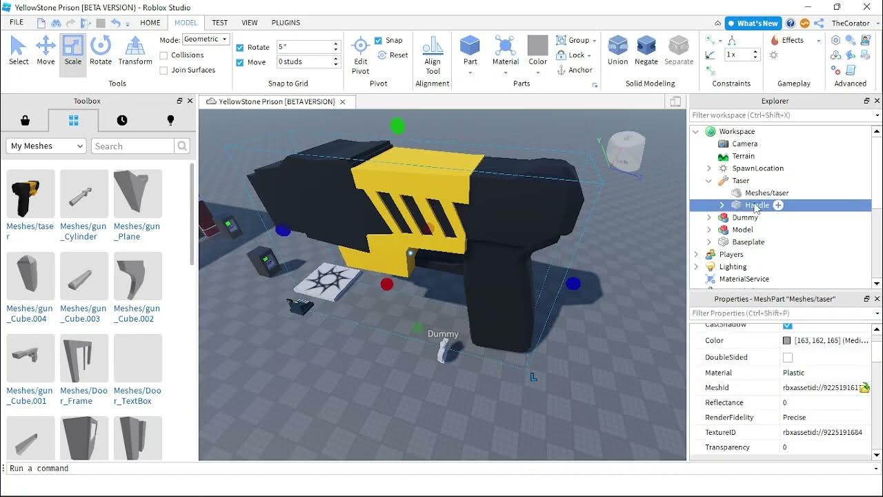 How to edit your tools grip without tool grip editor. (ROBLOX tutorial