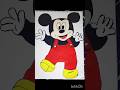 Cute Mickey Mouse Drawing 🐭🎨 | Cartoon Sketch #shorts
