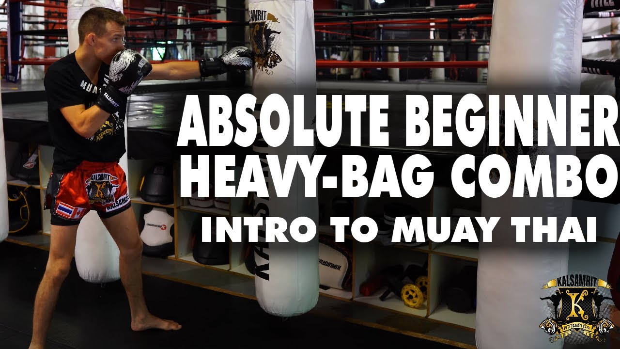 The PERFECT Beginner HEAVYBAG drill Muay Thai Coach Bubba YouTube
