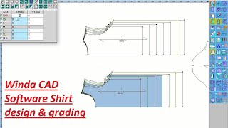 Winda CAD software shirt design & grading