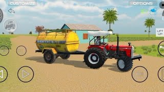 🚜 New Indian Tractor Game Gameplay | Water Tanker Transport | Realistic Farming Simulator 2025 screenshot 1