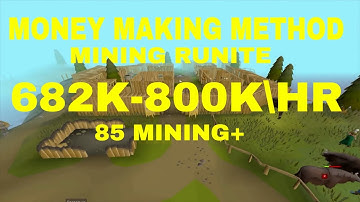 OSRS P2P Money making method mining (runite ore) 2019