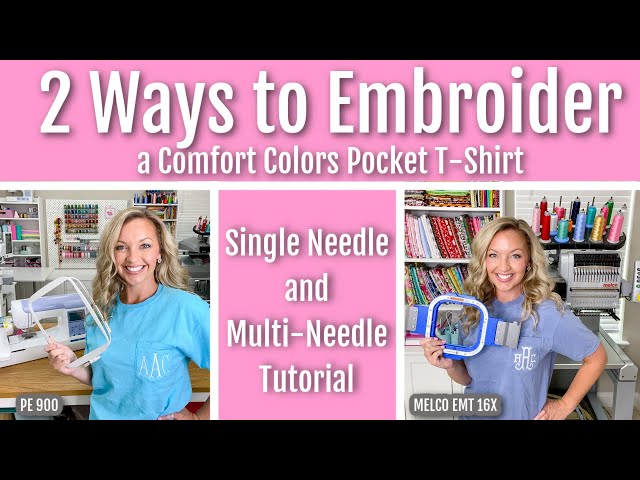 How to monogram a shirt pocket - Machine Embroidery Geek