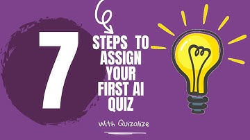 How to Assign Your First AI Quiz 😃