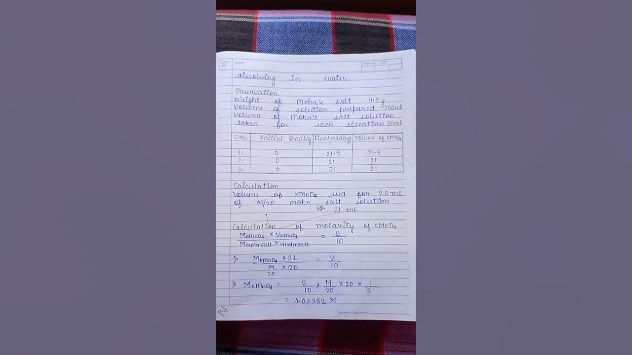 class 12chemistry practicaltitration YouTube