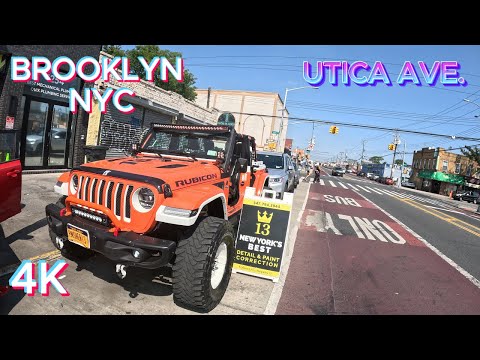 NYC [4K] WALKING TOUR OF UTICA AVE. BROOKLYN AVE. I TO AVE. D USA(09 06, 23)!!!