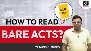 How to Read Bare Acts? | Bare Acts | Judiciary Exams Preparation | Drishti Judiciary