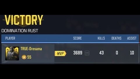 43-0 SNIPER + NUKE - Call of Duty Mobile - COD - DOMINATION RUST