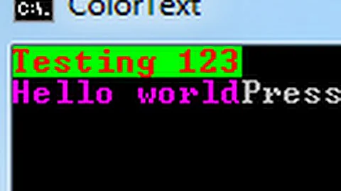 How to use multiple colors in Batch files!