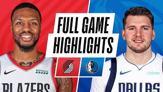 Portland Trail Blazers vs Dallas Mavericks Full Game Highlights | 2020-21 NBA Season | February 14