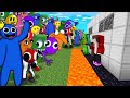 Rainbow Friends vs The Most SECURE Minecraft House - gameplay by Mikey and JJ (Maizen Parody)