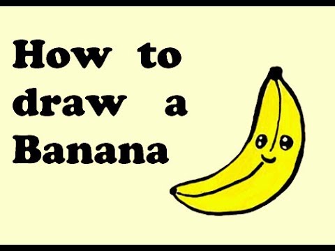 How To Draw A Banana  Easy Drawing Tutorial  Storiespubcom Learn With  Fun