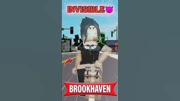 How to be *INVISIBLE* in Roblox Brookhaven🏡 #brookhaven #roblox