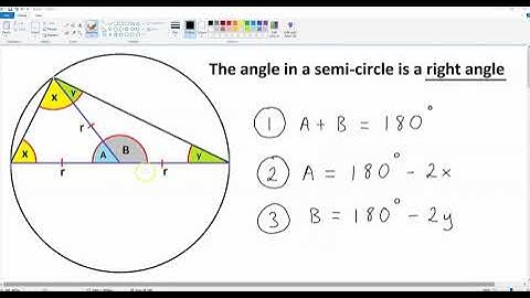 Circle Theorem Proof (FP2): The angle in a semi-circle is a right angle