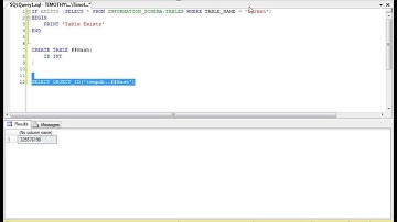 TSQL: How To Check If A Table Exists