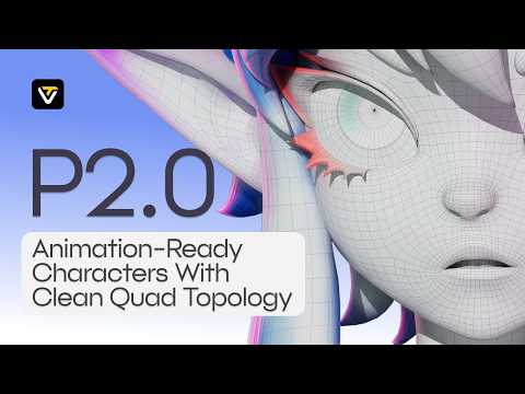 Tripo P2.0 Official: Animation-Ready AI Characters with Clean Quad Topology