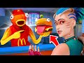 J'OFFRE des BURGERS GRATUITS au BAMBI sur FORTNITE