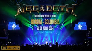Megadeth | Crush The World Tour 22 de abril   Bogota Colombia | Full Show | 2024 | 4K