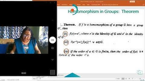 ABSTRACT ALGEBRA LEC 5 by RANJANA DUTTA