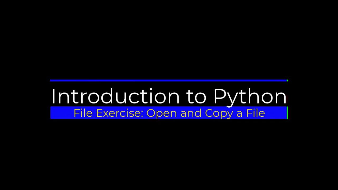 How to copy a file with Python - YouTube
