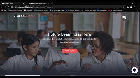Landing Page Website using HTML , SASS ,JS