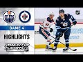 First Round, Gm 4: Oilers @ Jets 5/24/21 | NHL Highlights