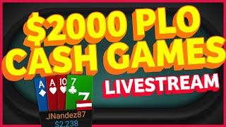 $2000 Omaha Cash Game Live Stream with JNandez