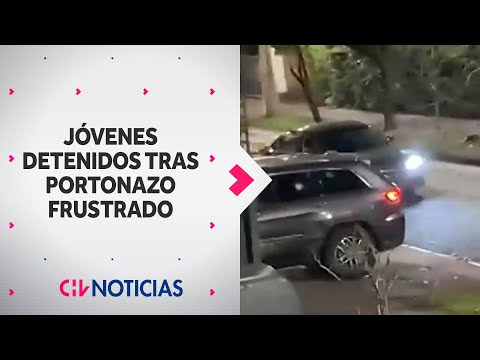 Dos adolescentes detenidos tras FRUSTRADO PORTONAZO en Las Condes: Tenían amplio prontuario