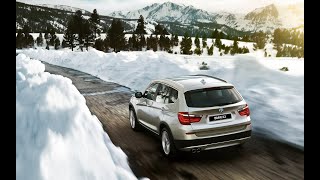 Немного снега на BMW X3