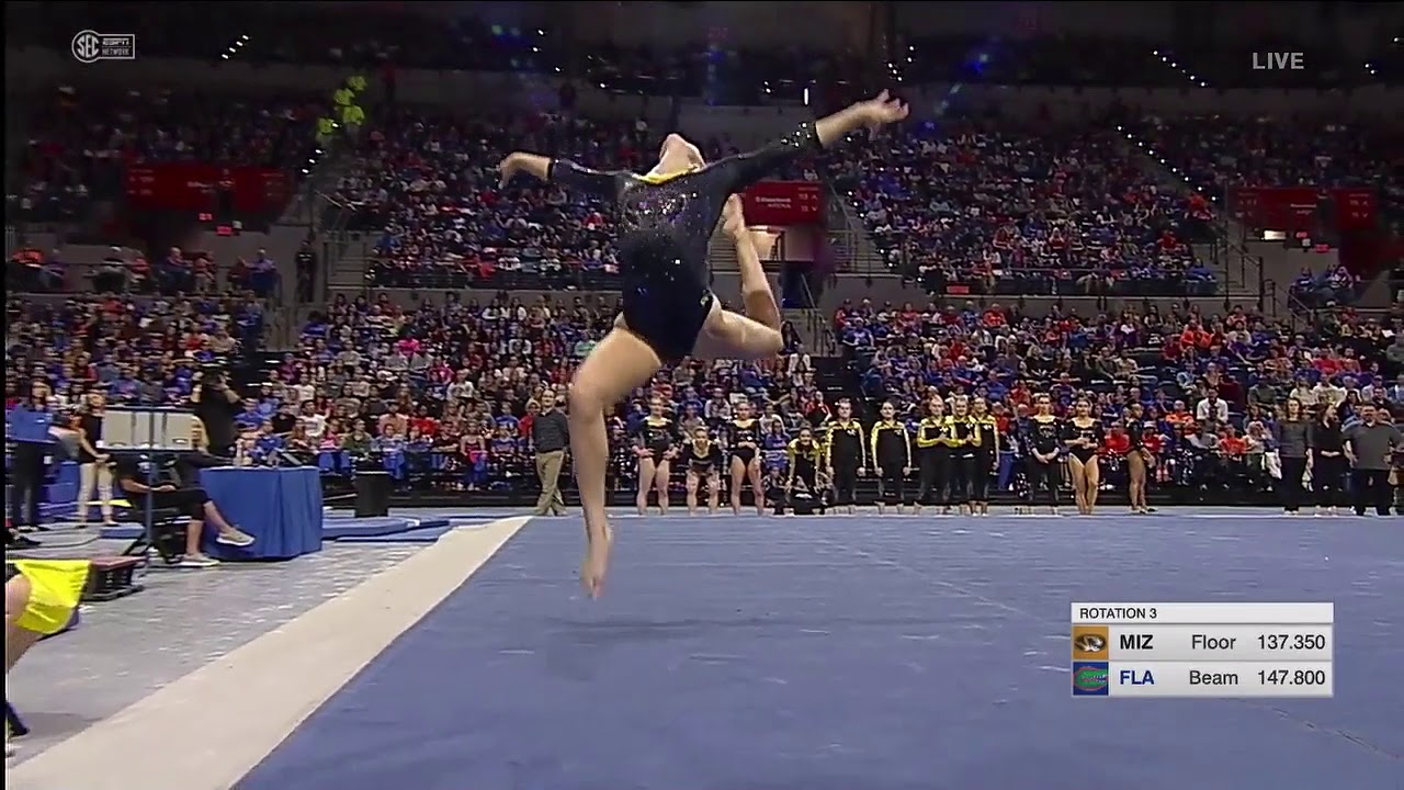 Hannah Mccrary Missouri 2019 Floor Vs Florida 9 85 Youtube