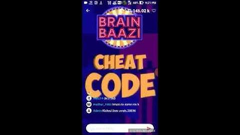 BRAIN BAAZI CHEAT CODE FOR 11TH APRIL AT 9:00 PM | CHEAT CODE | WIN 1 LAKH 💰 | #Brainbaazi
