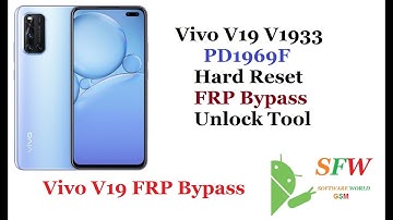 Vivo V19 V1933 Hard Reset FRP Bypass Unlock Tool