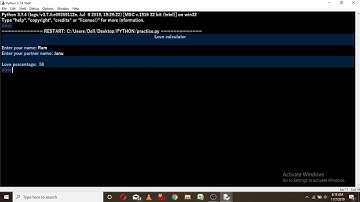 Python | Love calculator with source code