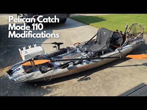 The BEST Practical MODIFICATIONS for the Pelican Catch Mode 110 Kayak +  Kydex Keel Guard 