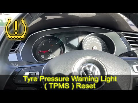 2015 VW PASSAT tyre pressure warning reset