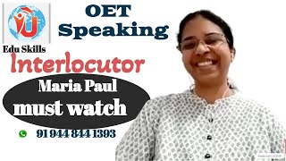 Edu Skills: OET -Speaking: Maria Paul - OET Interlocutor: OET Speaking Made Easy screenshot 4