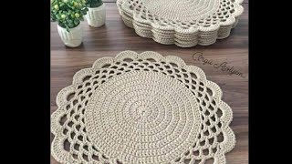 How To Crochet Round Table Placemat Crochet Table Mat