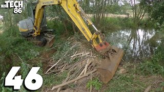 How Did Beaver Dams Flood A Nearby Field With Grain  Beaver Dam Removal With Excavator No.46