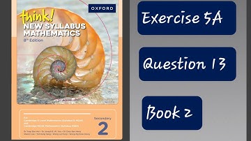 Exercise 5A (Number Pattern) Question 13 Think New Syllabus Mathematics 8Th Edition Book 2 Oxford
